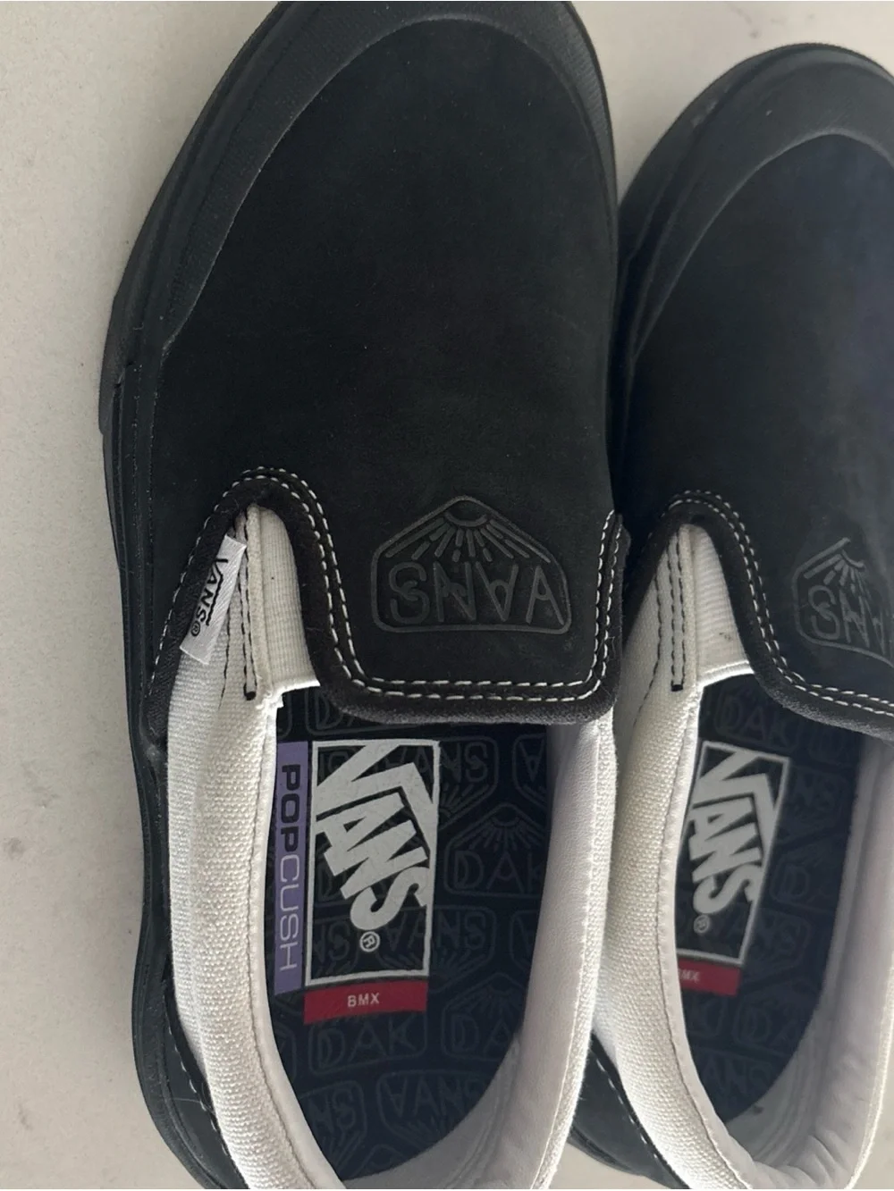 Vans BMX Pro Off The Wall Slip On Shoes Black Dakota Roche Signature Shoe Size 4